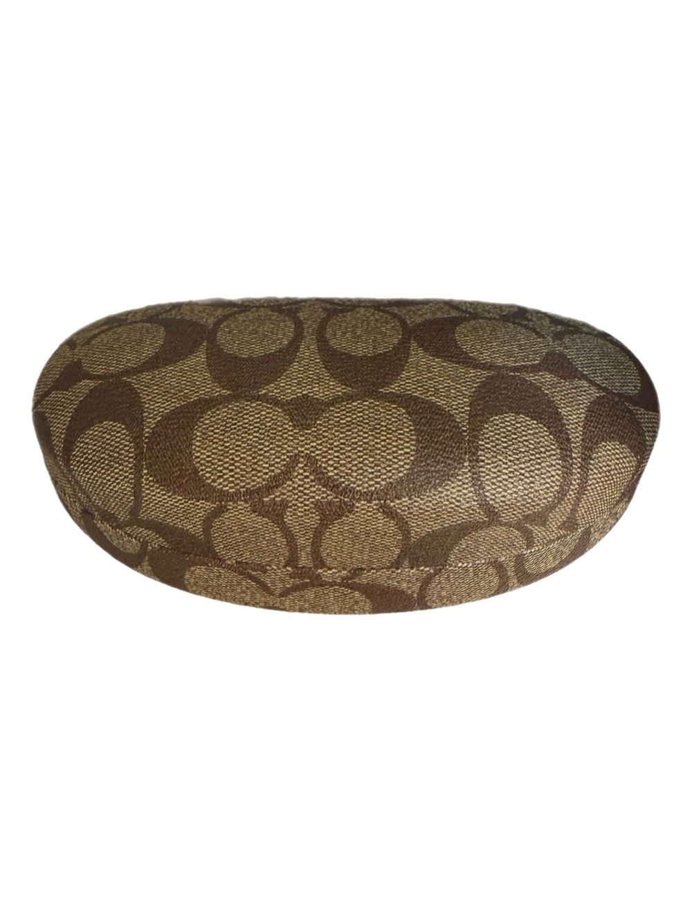 Coach Brown Tan Logo Sunglasses Eyewear Protective Case Luxury